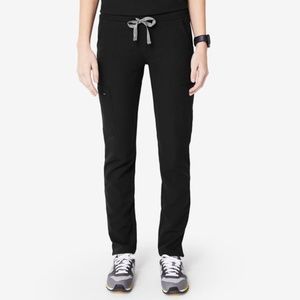 FIGS Black Small Petite SP Yola Skinny Scrub Pants